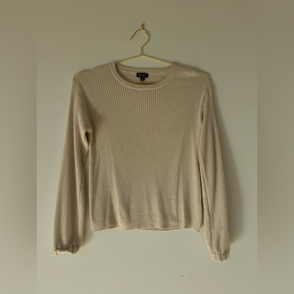 Splendid Cream Wide Leg Knit Jumpsuit - Picture 2 of 5